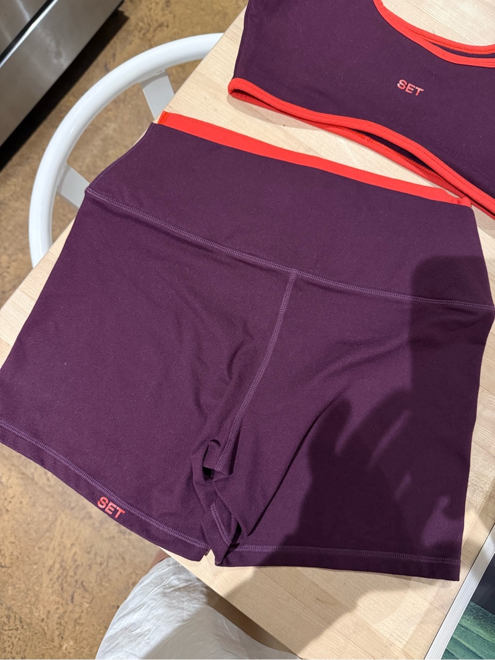 SET Active Resort Collection Formcloud Sports Bra & Shorts Açaí - Picture 4 of 5